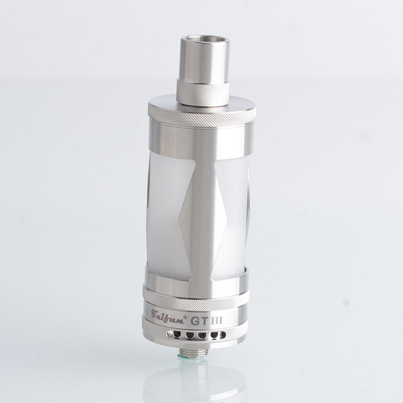TAIFUN GT III 2021 GT 3 Estilo RTA Reconstituível Tanque Vape Atomizador 316Ss + Vidro, 5,0 ml, 23mm de diâmetro