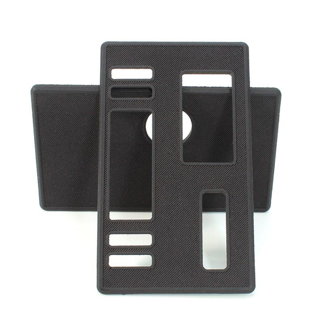 Authentique SXK Plaques de panneau de porte avant et arrière ajourées pour BB / Billet Box Vape Mod Polyamide (2 PCS)