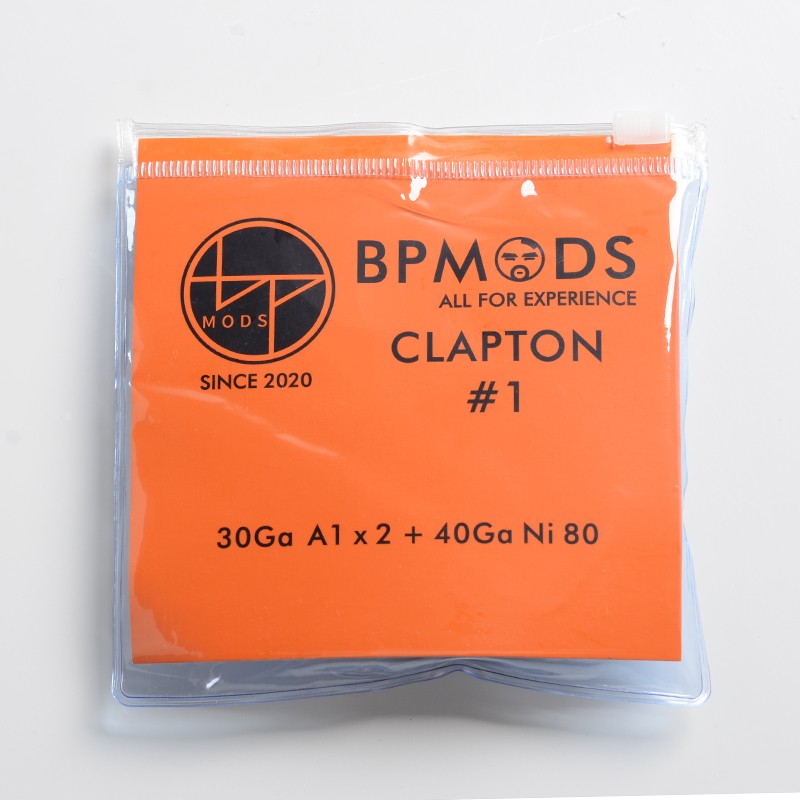 Authentic BP Mods Clapton Coil Wire for RDA / RTA / RDTA Vape Atomizer - 30GA A1 x 2 + 40GA Ni80 (3m)