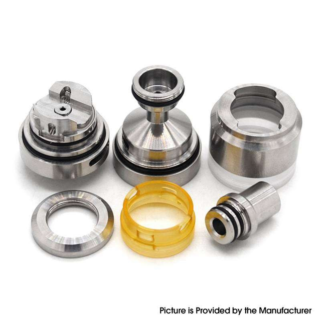 ULTON ST Edge Style RTA Rebuildable Vape Atomizer W/ Air Pins 2.0ml, 1.2mm /3mm /MTL 0.8 /1 /1.5 /DL 1.8 /2 /2.5, 22mm