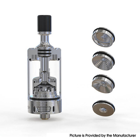 Authentic Auguse V3 RTA Atomizer - Matte Silver, 4ml, 9 x Air Pins