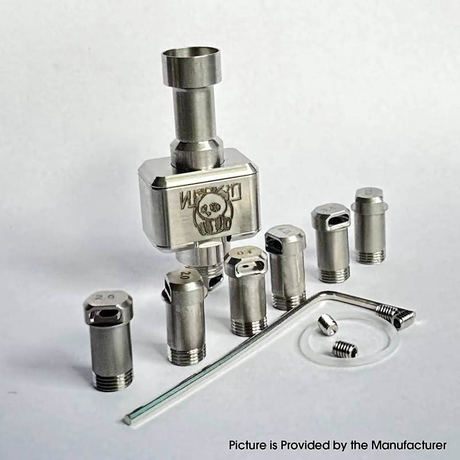 Wick'd Reviv'D Style RBA Bridge for Billet / BB / Boro 6 PCS Air Pin 
