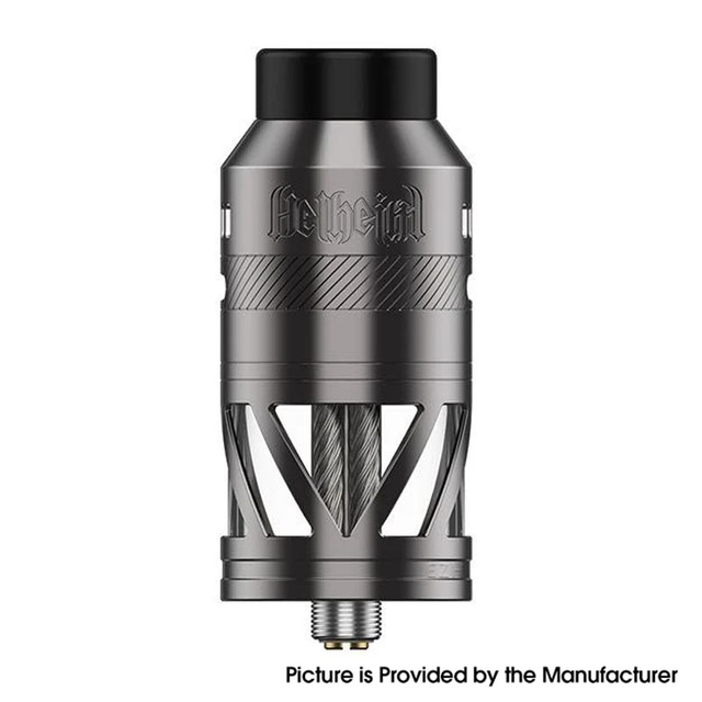 Authentic Hellvape Helheim S RDTA Rebuildable Dripping Tank Vape Atomizer 5.0ml, DL / MTL Vaping, 25mm Diameter