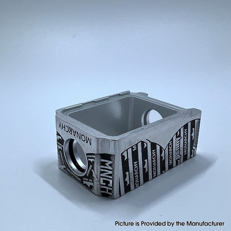 Monarchie x Penny Boro Tank für SXK bb / billet AIO Box Mod Kit - Silber + Schwarz, Aluminiumlegierung