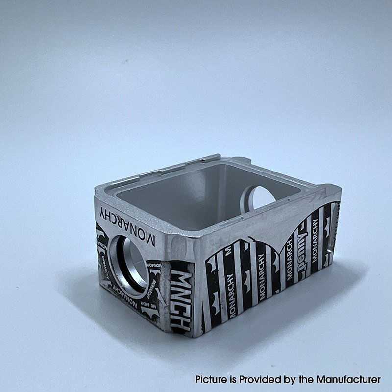 Monarchie x Penny Boro Tank für SXK bb / billet AIO Box Mod Kit - Silber + Schwarz, Aluminiumlegierung