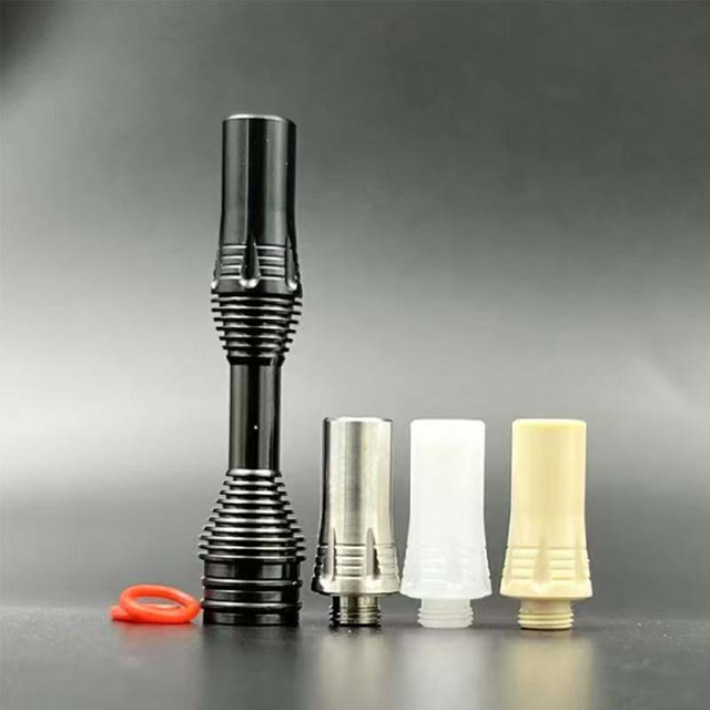 Long 510 Drip Tip Set Stainless Steel Base +4 Mouthpieces for RTA RDA Atomizer