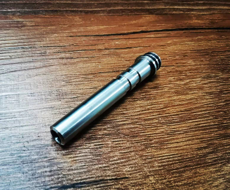 Flash-e-Vapor long 510 Drip Tip - Silver, 316 Stainless Steel