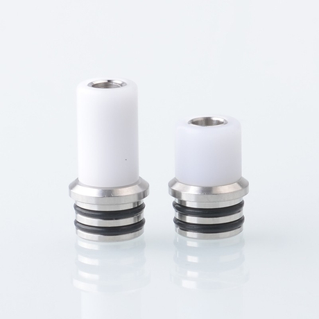Gluee 510 Drip Tip Set Stainless Steel + PEEK, DL + MTL (2 PCS)