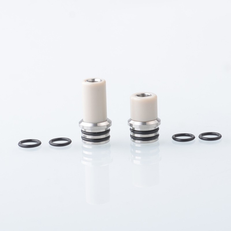 Gluee 510 Drip Tip Set Stainless Steel + PEEK, DL + MTL (2 PCS)
