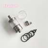Rekavape Baya Style RTA Tank Atomizer - 4.2ml, Silver/Titanium + PEI/PC, 22mm, 1.2/1.5/1.8mm Air Pins