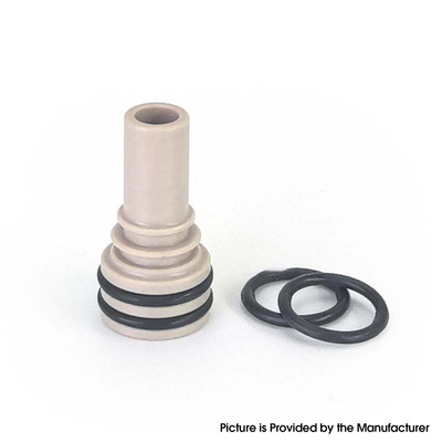 SXK 510 Drip Tip for Monarchy Ost Old School MTL / DL RTA Atomizer - Beige, PEEK