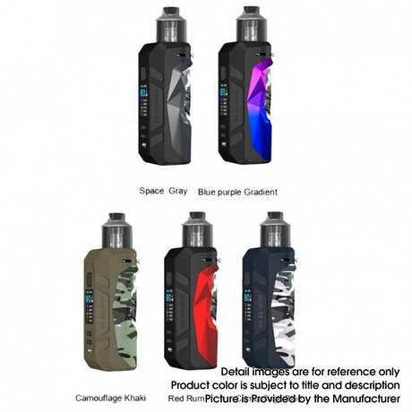 Authentic Sigelei Humvee 80W VW Mod Pod System Vape 5-80W Starter Kit