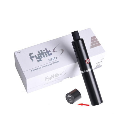 Ceramic Smoking Pipe Device | Fyhit Eco S Vaporizer for Dry Herb 2200mAh Silver