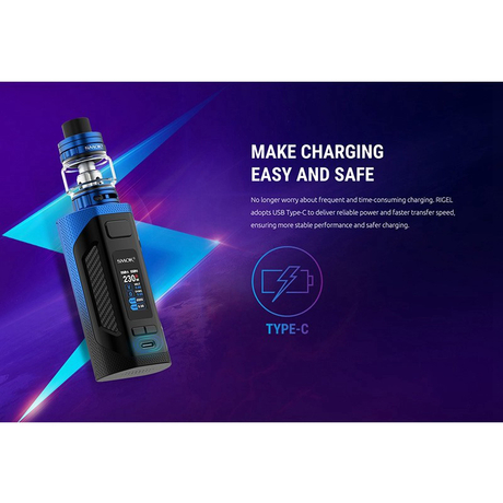 Authentic SMOKTech SMOK Rigel 230W VW Box Mod + TFV9 Sub Ohm Tank Vape Kit 