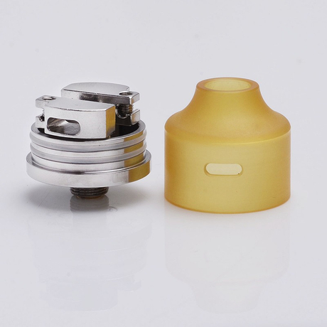 Authentic Oumier Wasp Nano Mini RDA Rebuildable Dripping Atomizer w/ BF Pin - Silver + Brown, SS + PEI, 22mm diameter