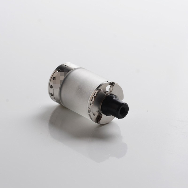 SXK Nibiru Style MTL / RDL RTA Rebuildable Tank Vape Atomizer - Silver, 316 Stainless Steel + Glass, 2.7 / 3.1ml, 22mm Diameter