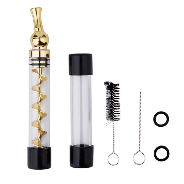 Dry Herb Vape Kit Blunt 7PPLUS Twisty Glass Bubbler Smoking Pipe-Rose