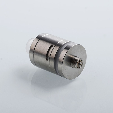 YFTK ReGen Style RTA Rebuildable Tank Atomizer - Silver, 316 Stainless Steel + PC, 4.3ml, 22mm Diameter