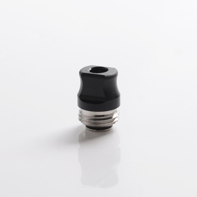 Mission Tips Integrated Whistle Style Drip Tip Mouthpiece + Base for SXK BB Box Mod - Black, POM, 20x13mm + 18x15mm + 18x13mm