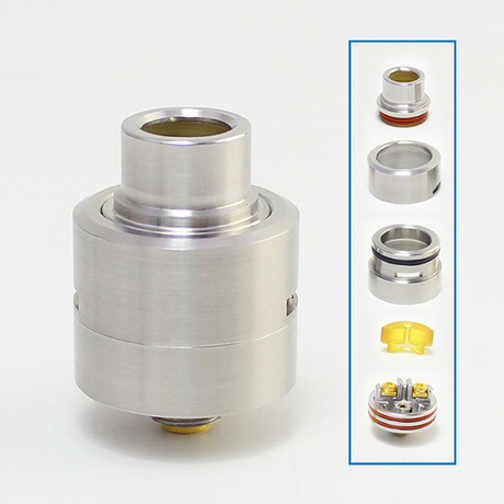 SXK M-Atty FYF M-Atty V2 Style RDA Rebuildable Dripping Vape Atomizer w/ BF  Pin - Silver, 316 Stainless Steel, 20mm Diameter - Buy Product on shareAvape