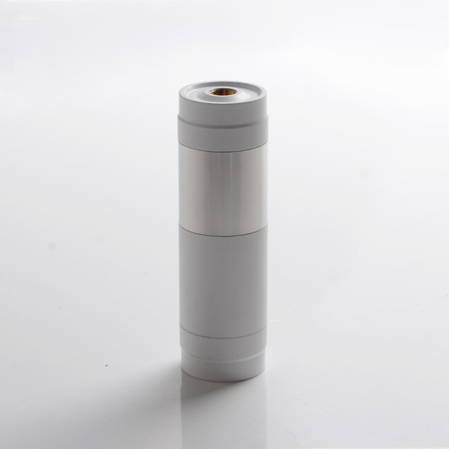 El Thunder Mtlite Style Vape mecânico Mod - branco + prata, latão, 1 x 18350 /18650
