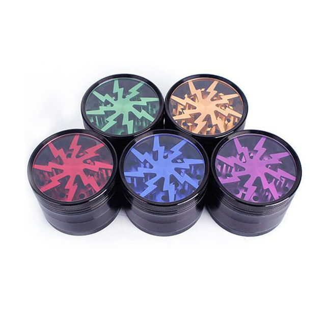 Tobacco Smoking Herb Grinder-Purple