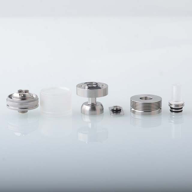 Authentic BP Mods Pioneer V1.5 RTA Rebuildable Tank Vape Atomizer MTL & DL Vaping 3.7ml, SS + PCTG22mm