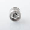 Empire V Style RTA Rebuildable Tank Atomizer – Knurling Surface / Blank Surface, Silver / Black, 23mm Diameter