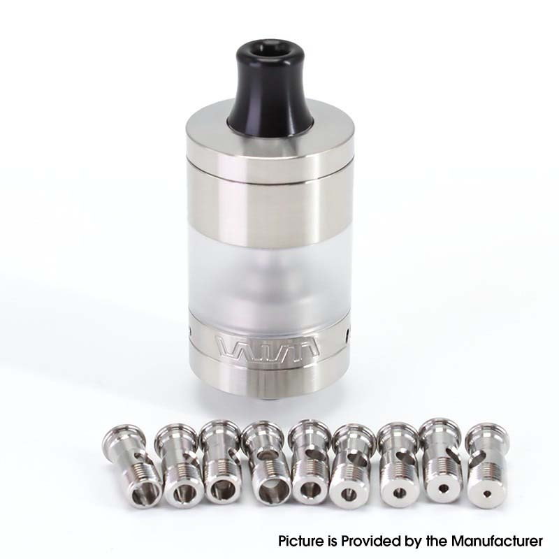 SXK VWM Intensa Style RTA Rebuildable Tank Atomizer – 5.2ml, 316SS + PCTG, 10 Air Pins, 22mm