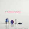 Rekavape Mission XV KB2 Style Drip Tip & Fire Button Set - Compatible with dotMod dotAIO V2 Pod, Titanium + SS