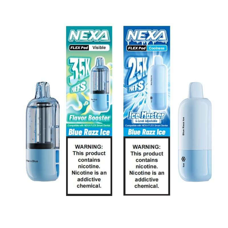 NEXA Flex 18000 Puff S Disposable Pod - 18ml, 5% nikotin, desain yang terlihat