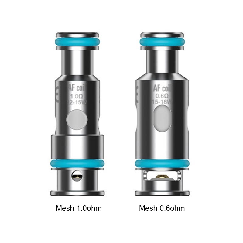 Authentic Aspire AF Mesh Replacement Coils – 0.6ohm / 1.0ohm, 5-Pack | For Flexus Q & Flexus Stik Pod Kits