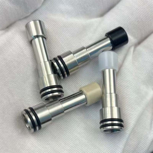 Long 510 Drip Tip – Stainless Steel Base + Interchangeable Mouthpiece for RTA / RDA Atomizers