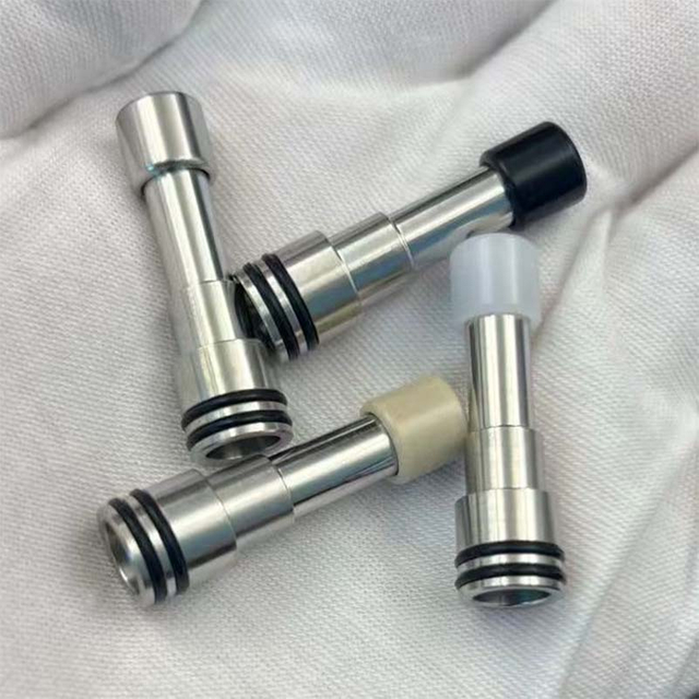 Long 510 Drip Tip - Basis Stainless Steel + Corong yang dapat dipertukarkan untuk RTA / RDA Atomizers