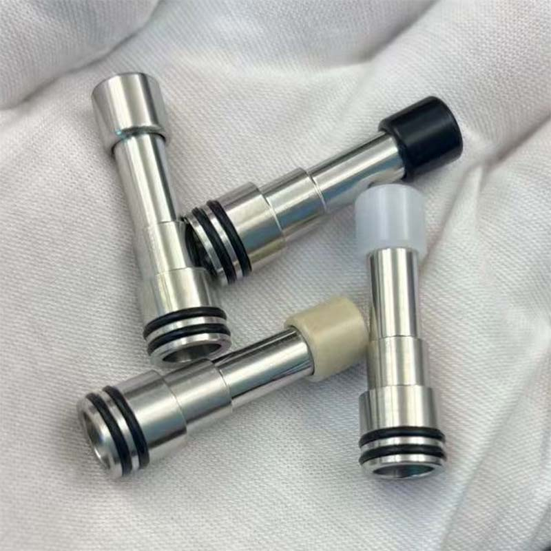Long 510 Drip Tip – Stainless Steel Base + Interchangeable Mouthpiece for RTA / RDA Atomizers