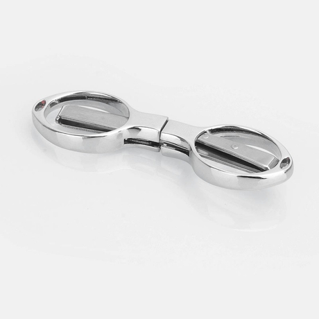Authentic Coil Father Folding Scissors for DIY Cutting Cotton - Silver, Stainless Steel