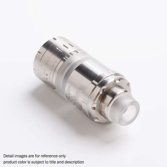 Kindbright Vapor Giant VG Kronos 2S 스타일 DL / MTL RTA 재구성 가능한 탱크 Vape 분무기 - 실버, 316SS + PC, 4ml, 23mm 직경