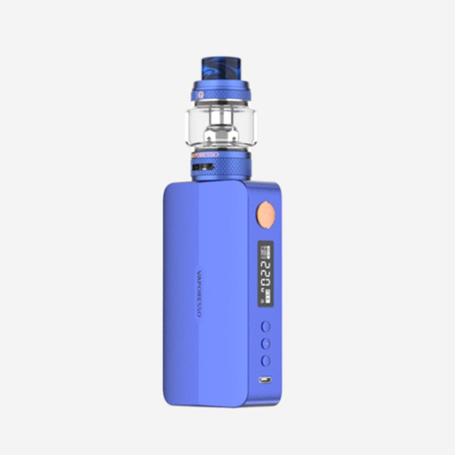 Authentic Vaporesso GEN X 220W TC VW Box Mod + NRG-S Tank Vape Kit - Sapphire Blue, 5~220W, 2 x 18650, 8.0ml, 0.18 / 0.15ohm