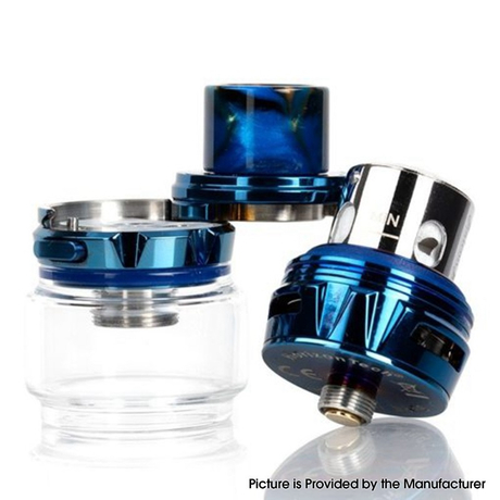 Authentic HorizonTech Falcon King Sub-Ohm Tank Clearomizer Vape Atomizer - Silver, 0.38 / 0.16 Ohm, 6ml