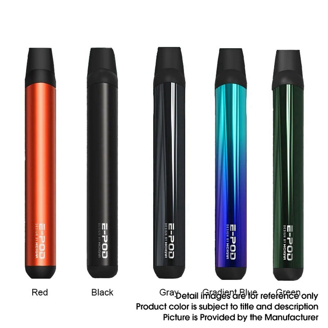 Authentisches HCigar E-Pod-Pod-Pod-System Vape Starter Kit 650MAH, 2,0 ml, 0,8OHM Mesh Coil