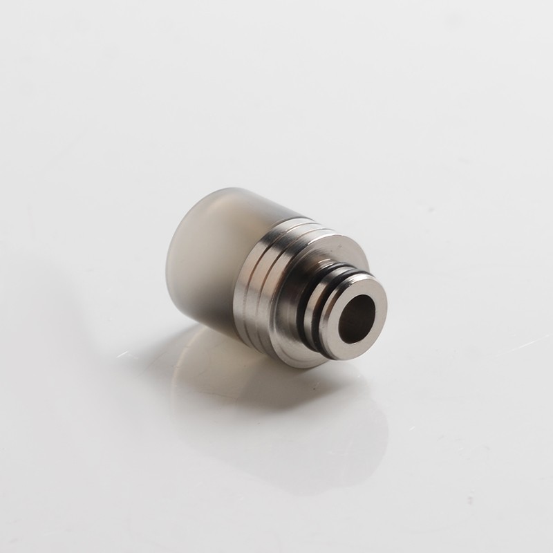 Authentic Reewape AS310 Replacement Anti-Spit 510 Drip Tip for RDA / RTA / RDTA / Sub-Ohm Tank Vape Atomizer - Gray, Resin,