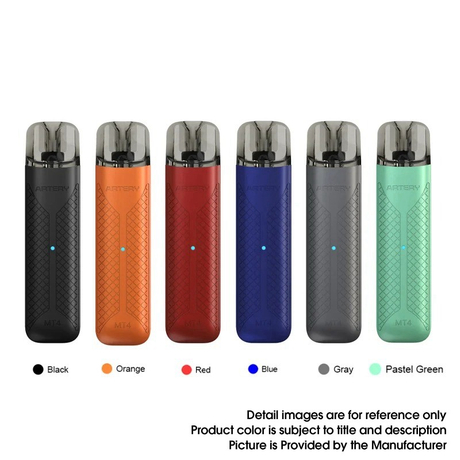 Authentic Artery MT4 11W 480mAh Pod System Vape Starter Kit , 2.0ml, 1.0~1.2ohm
