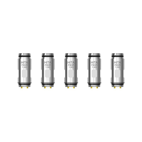 Authentic Asvape Hita Mech Mod RBA Pod Vape Kit Replacement MTL Mesh Coil Head - Silver, 1.0ohm (5 PCS)