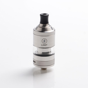 Authentic KIZOKU Limit MTL / DL RTA Rebuildable Tank Vape Atomizer - SS-Brushed, Stainless Steel + Pyrex Glass, 3ml, 22mm Dia.