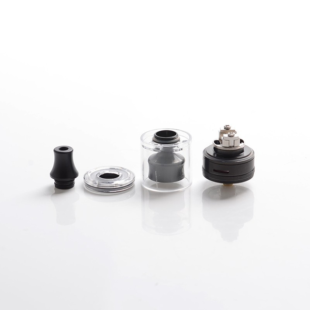 Authentic Wotofo COG MTL RTA Rebuildable Tank Vape Atomizer - Black, Stainless Steel + PCTG, 3ml, 22mm Diameter