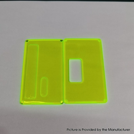 Authentic MK MODS Replacement Square Button Front + Back Cover Panel Plate for DNA 60W / 70W BB Box Mod Acrylic