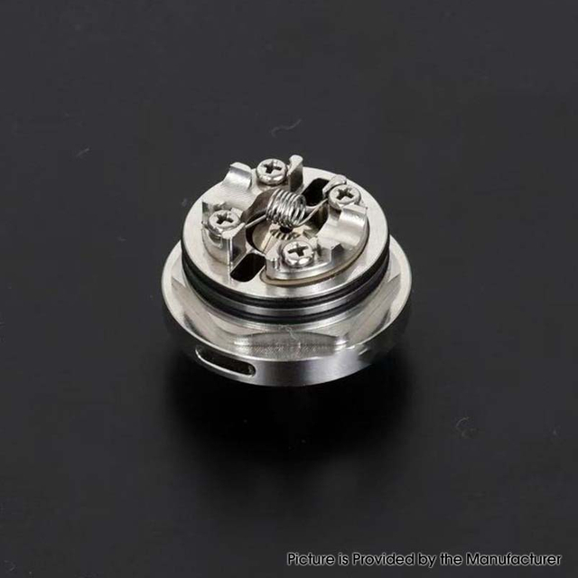 YFTK Bottom Intake Base with 5 Air Pins for Ambition Mods Bishop MTL RTA – Silver