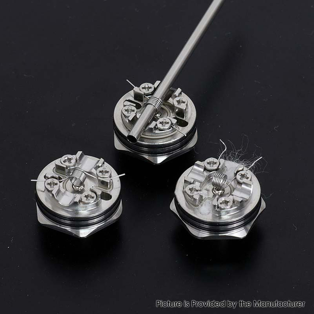 YFTK Replacement Base Deck V2 for Ambition Mods Bishop MTL RTA 2ml / 4ml – Silver