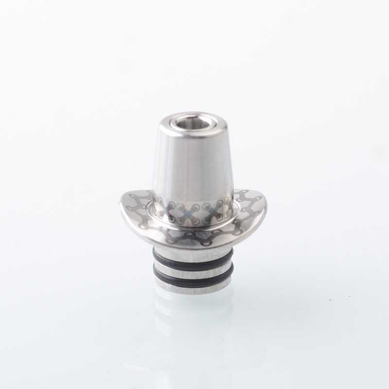 Authentic Auguse Cowboy 510 Drip Tip Set for RTA / RDA Atomizer - Silver
