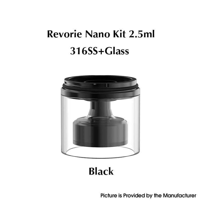 Ambition Mods مجموعة دبابات Nano لـ Revorie RTA - 2.5 مل ، تصميم مضغوط